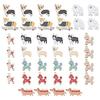 PH PandaHall 40 pieces dog charms 10 types enamel pendant cute Corgi Dachshund Samoyed ring mixed handmade accessory parts DIY decoration earring