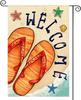 AVOIN Colorlife Summer Beach Ip Ops Garden Ag 12x18 Inch Double Sided Outside, Welcome Seasonal Burlap Yard Outdoor De PPZ