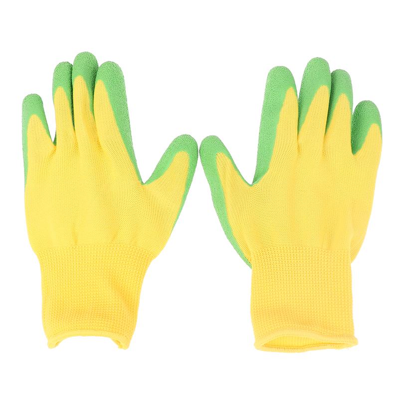 Kids Children Protective Gloves Durable Waterproof Garden Gloves Anti Bite Cut Gardening Outdoor Protection Rubber Crab Catching Waterproof Gloves