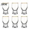 Verres à boire classiques incurvés Mini verre snifter avec base lestée ergonomique, Verres de dégustation transparents, Verres élégants pour fête, Confortable