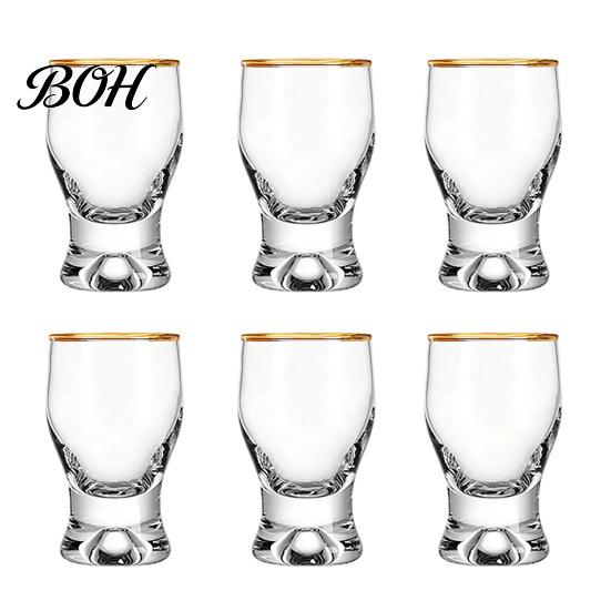 Verres à boire classiques incurvés Mini verre snifter avec base lestée ergonomique, Verres de dégustation transparents, Verres élégants pour fête, Confortable