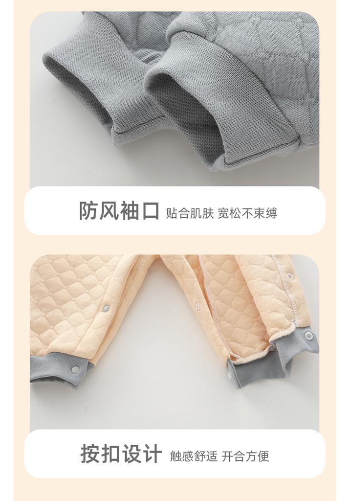 Newborn Autumn/Winter Cotton Padded Baby Jumpsuit