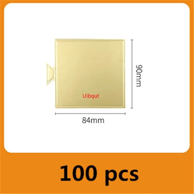 100ks/set Zlatá stříbrná Mousse Mat Spodní Pěna Dort Základní desky Papírová deska Tvar Dezertní tác Vánoční dort Dekorace Pomůcky