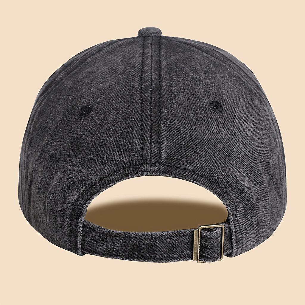 Printed baseball cap urban casual trucker hat solid color simple dad hat adjustable
