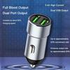 3.4A PD Mini Car Charger 12-24V Lighter Fast Charging Car Dual USB Type C Charger For Xiaomi Power T9Y0