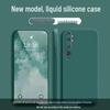 Compatible with Xiaomi CC9 Pro: Solid Color, Rubik's Cube Design, Liquid Silicone, All-Inclusive, Drop-Proof, Straight Edge Soft Case.