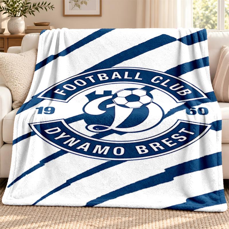 FC Dinamo Minsk Blanket Flannel Blanket Soft Cozy Plush Throw for Sofa Bed Lightweight Home Decoration Outdoor Camping