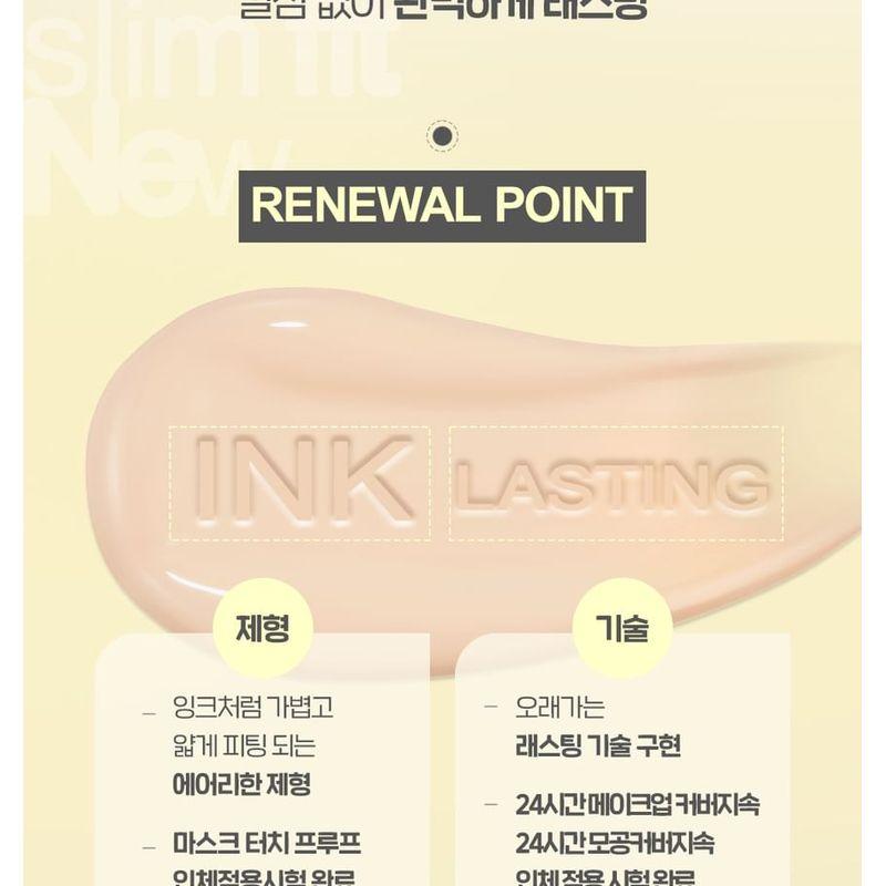 THE FACE SHOP - Inklasting Cushion Slim Fit New Refill Only - 3 Colors