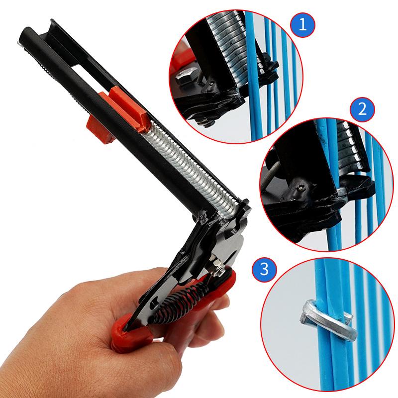 600 Nails Binding Cage Pliers Farm Fastening Clamp Installation Poultry Chicken Rabbit Fox Cage Kit with Tools Set for Poultry