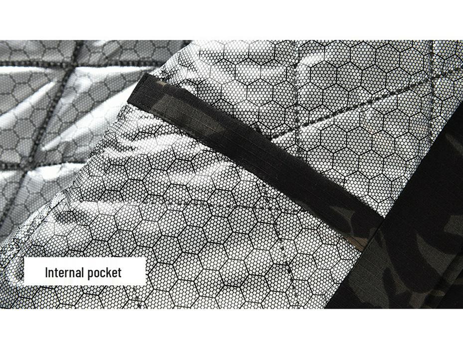 Men's Winter Camouflage Hooded Jacket with Graphene Lining & Extra Warmth