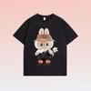 LABUBU Printed Unisex T-shirt Wide Round Neck Casual Fashion Top