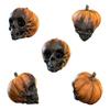 Vintage Artificial Skull Head Model Resin Skull Head Figurines  Halloween Decor Gifts