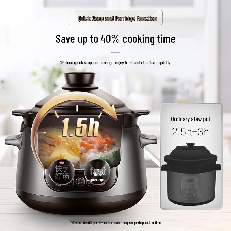 SUPOR TG40YC5 Smart Electric Ceramic Stew Pot
