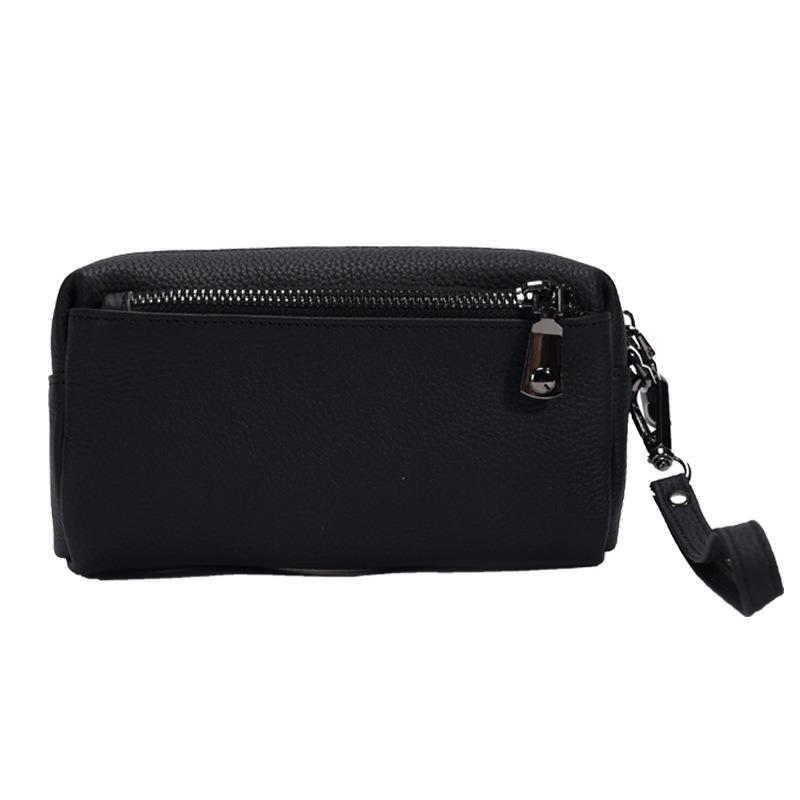 

Leather bag Small square bag Portable women s bag First layer Cowhide Versatile exquisite handbag чёрный