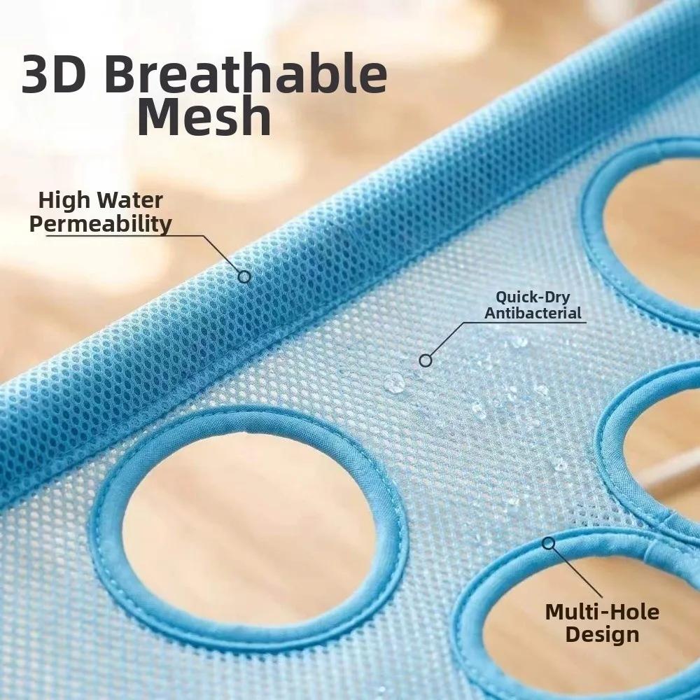 Folding Pet Grooming Hammock Quick Drying Anti-Scratch Dog Grooming Table Adjustable Detachable Pet Washing Station Picking Ears