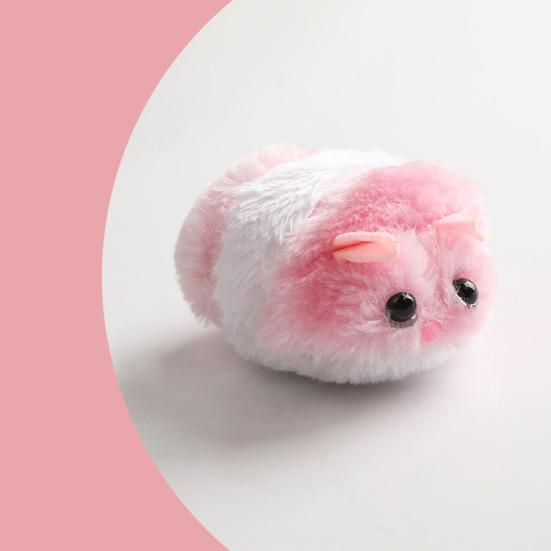 Katzen Zugmaus Interaktives Katzenspielzeug Bewegliche Vibrationsmaus Flauschige Plüschmäuse Spielzeug für Katzen Kätzchen Haustiere Indoor-Bewegung Unterhaltung