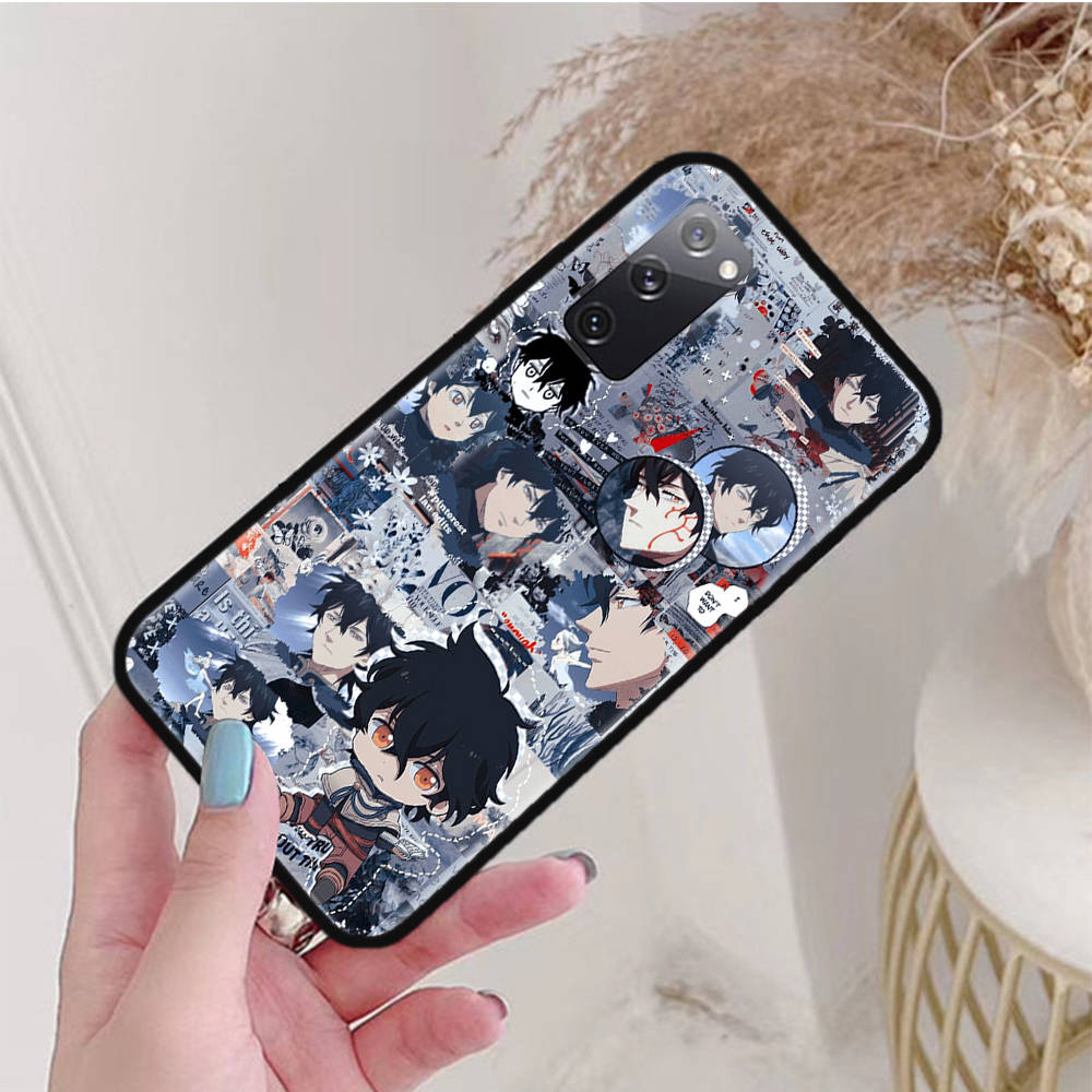 Black Case for Xiaomi Poco X6 X4 M5 M6 F5 F6 C65 C55 C50 C51 C40 Pro Redmi 14C A3X 13C 12C 11T 10A 9C Note 7 6 8A Plus W-48 Black Clover