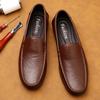 Fashion Genuine Leather Man Dress Shoes Formal Elegant Men's Slip On Shoes for Men Casual Business Footwear Office Party Wedding Loafers