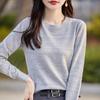 New Women's Plus Size Thick Wool Sweater - Round Neck, Loose Fit, Knitted Pullover for Autumn and Winter