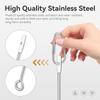 5PCS Bird Cage Feeder Stainless Steel Bird Food Holder Parrot Fruit Vegetable
