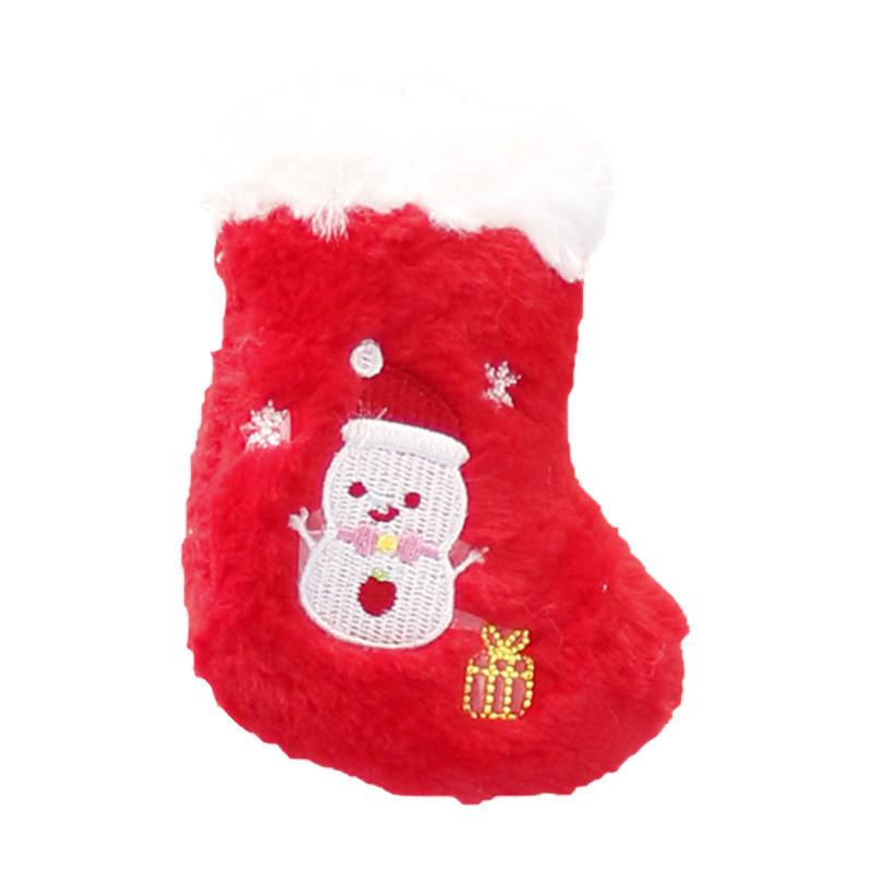 Santa Christmas Tree Hat Plush Keychain Toy Cartoon Decorations Doll Pendant