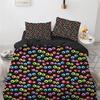 Copripiumino Mostro Cartone Animato Misura King Queen Set Letto Animali Adorabili Divertenti per Bambini Ragazzi Ragazze Anime Poliestere Copripiumino