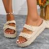 Women Slippers Platform Beach Shoes Girl Outdoor Slides EVA Flip Flops For Home Shoes Buckle Soft Thick Sole Sandals