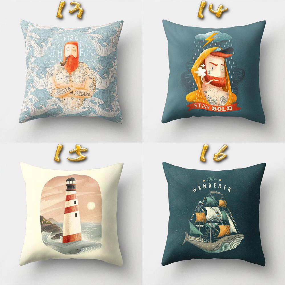 Office Pillow Creative Home Sofa Pillow Case Yiwu Pillow Cartoon Pattern