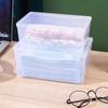 1Pcs Portable Flip Box Transparent Drug Storage Mask Storage Box  Pill Jewelery Earrings Cosmetics