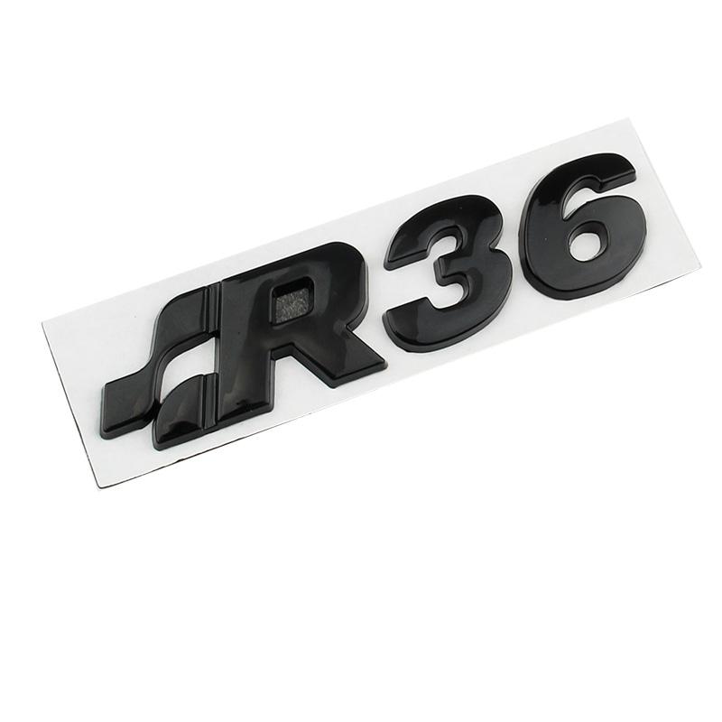 Car 3D Metal Body Trunk Badge Emblem Decals Styling Sticker For VW Volkswagen Golf 4 5 MK4 MK5 R32 R35 R36 Passat B6 Accessories zs9