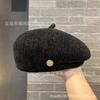 Autumn and winter retro woolen beret children college foreign style painter hat outdoor leisure bud hat