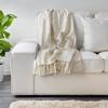 Blanket Cream, GOKVALLA Throw Off-white, IKEA