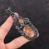 Sunstone Pendant Copper Wire Wrapped Pendant Original Gemstone Jewelry Handmade Pendant Antique Pendant Copper Wire Jewelry Anniversary Gift