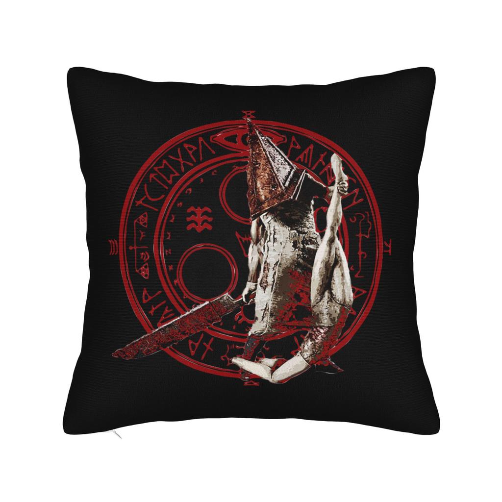 Silent Hill Pyramid Head Square Pillow Case  Cushion Cover Creative Zippered Decorative Throw Pillow Case Cover for Sofa 18x18
