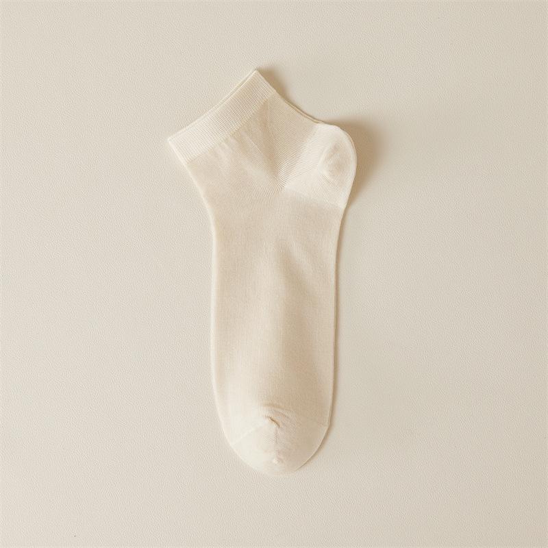 Damen Socken aus Maulbeerseide, mittellang - Ultraleicht, Geruchshemmend, Schweißabsorbierend, Atmungsaktiv, Ideal für Frühling & Sommer.