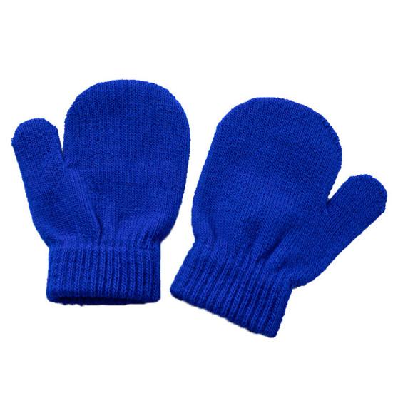 1 Pair Children Winter Gloves Soft Comfortable To Wear Good-looking Wide Application Lightweight Windproof Acrylic Full Finger Knit Gloves for Outdoor