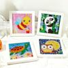 Kids Full Drill 5D Diamond Painting Kit, Cartoon Animal Handmade Diy Diamond Paste Decor Art