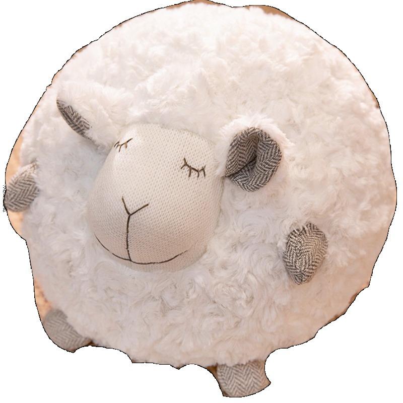 Plush Sheep Doll for Christmas and Thanksgiving Gift, Cute Animal Toy, Soft Ball, Anime, 28cm,33cm