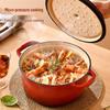 Liven Cast Iron Enamel Stew Pot