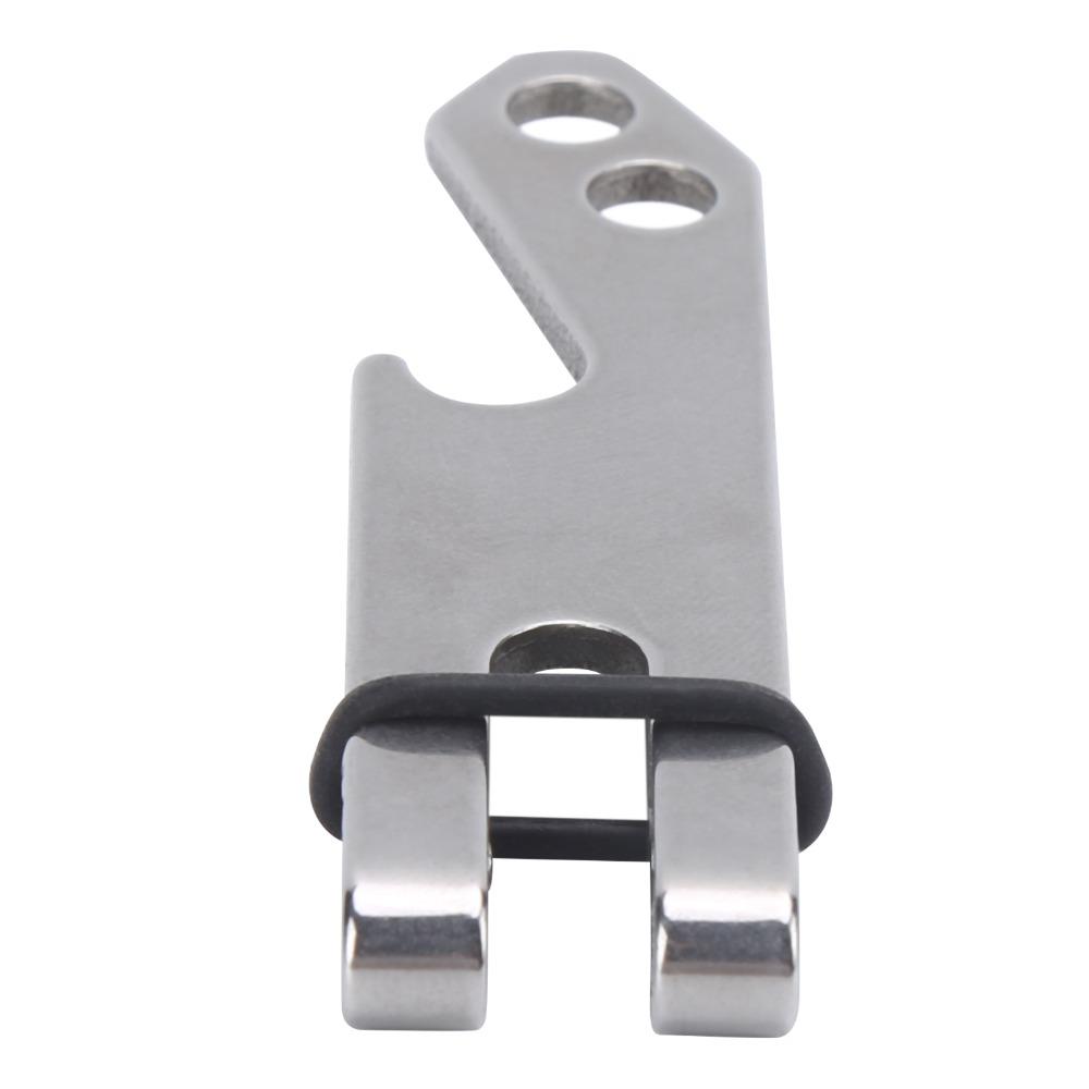 Stainless Steel Money Pocket Clip Double-Sided Keychain Clip Durable Suspension Belt Clip  Outdoor
