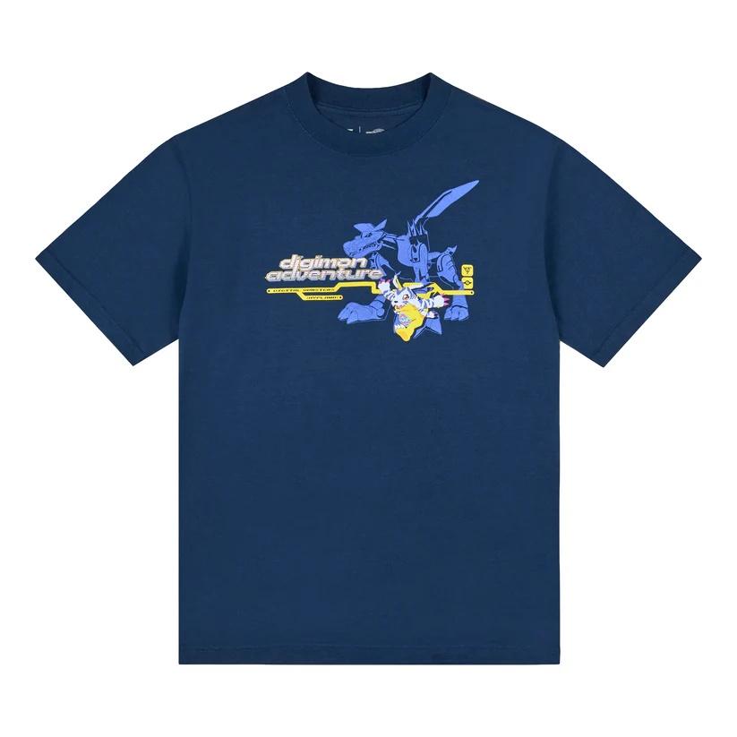2026 New Unisex Women Dinosaurs Digital World Cotton Round Neck T Shirt Digimon Anime Parentchild Short Sleeve Novelty Tee Shirt S