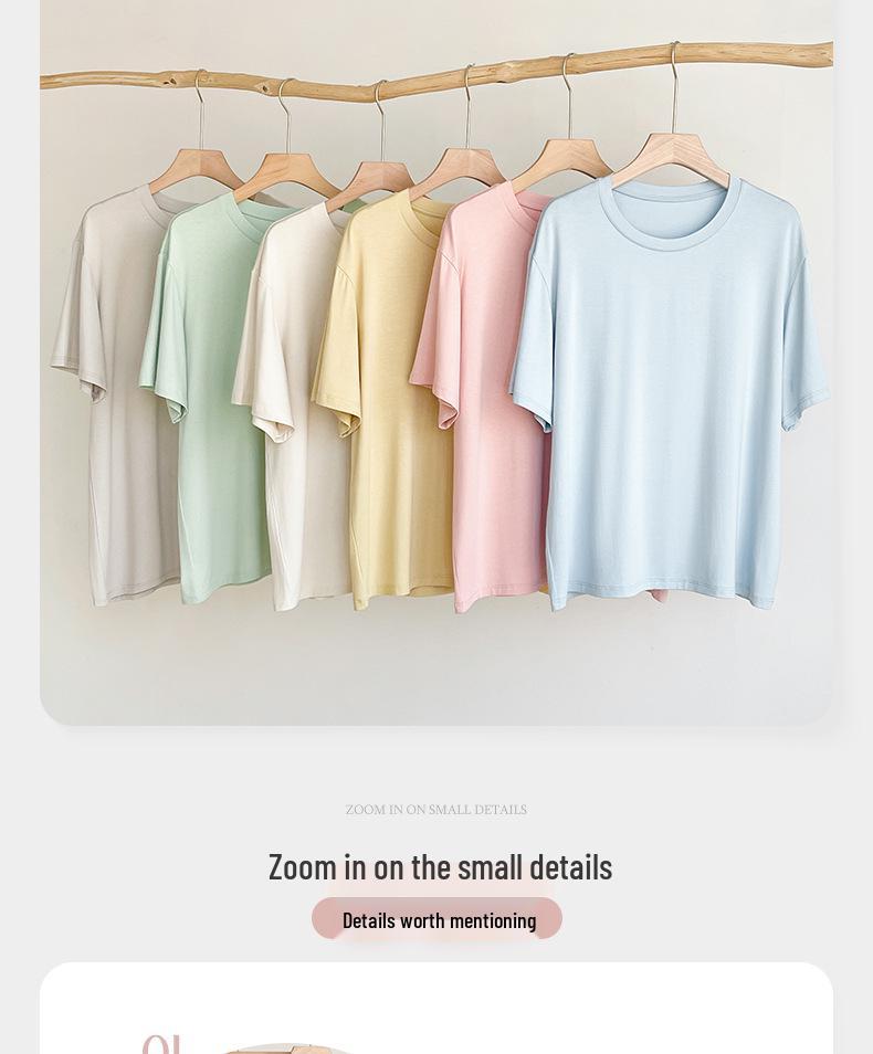 2024 Women's Loose Modal Three-Piece Pajama Set: Breathable & Comfortable for Spring/Summer, Versatile Indoor/Outdoor Wear