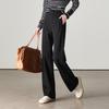 SOFSIL Damen High-Waist Weitbeinige Drapierte Hose