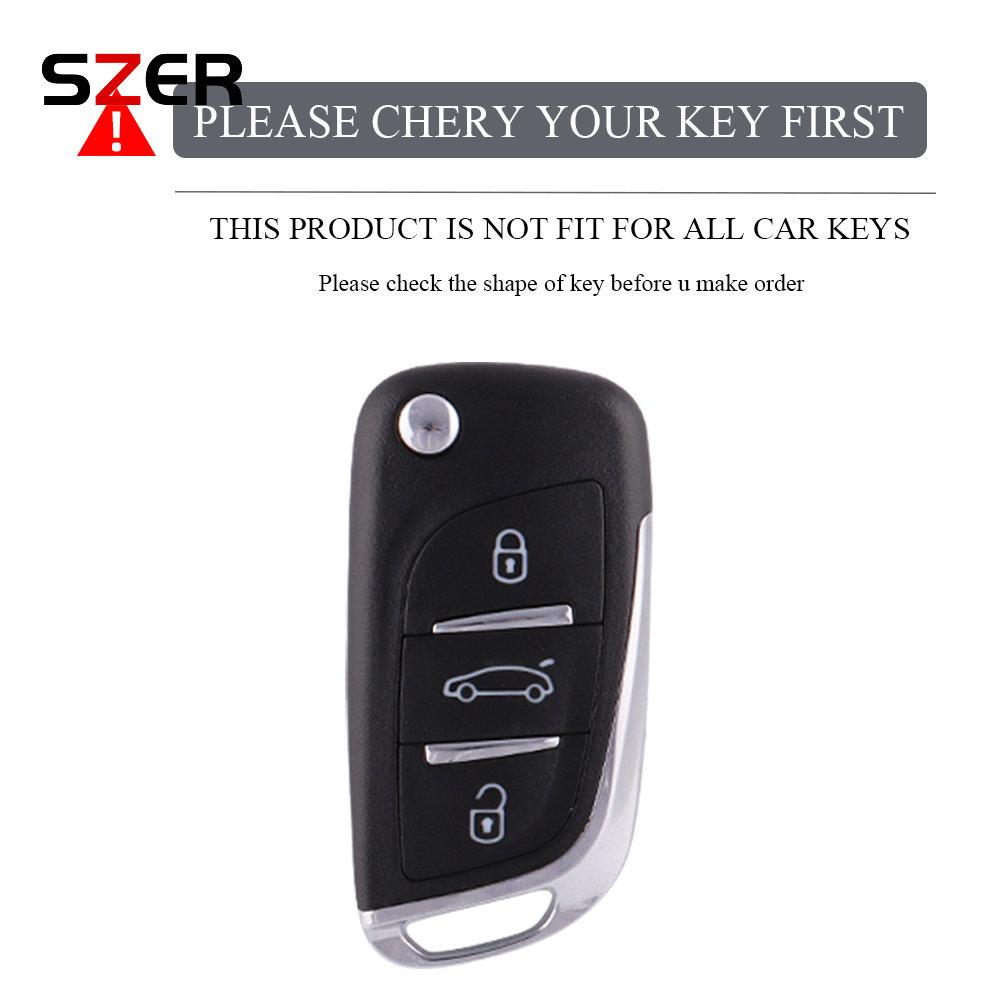 Tpu Car Folding Key Case Cover Fob Keychain For Citroen C1 C2 C3 C4 C5 Xsara Pica For Peugeot 306 407 807 For Ds Ds3 Ds4 Ds5 Ds6