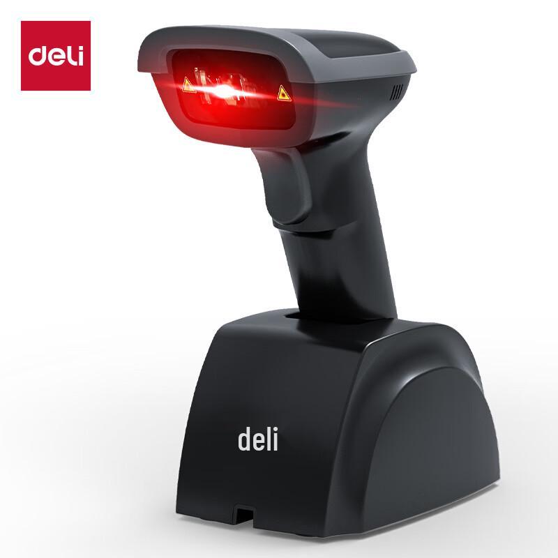 

Deli Wireless 1D Barcode Scanner with Charging Base