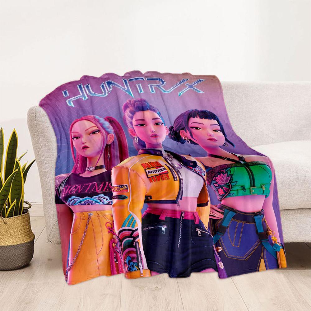 Huntrx Cyberpunk Fashion Blanket Comfortable Perfect for Sofa Seaside Bed for All Seasons Modern Style Unique Gift for Family and Friends Camping