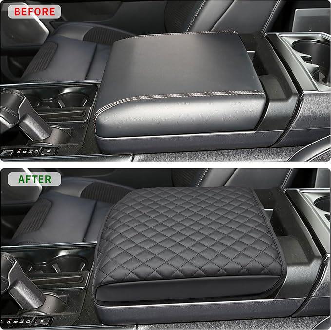 Elevated Armrest Box Pad for Ford F150 (2021-2023) - Interior Storage and Repair Solution