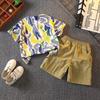 Stylish Boys Summer Outfit 2024 Trendy Two Piece Short Sleeve Cotton Set For Ages 3 To 8