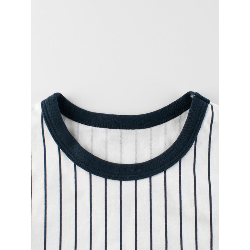 27Kids Children's Clothing Spring and Autumn Boys Cotton Base Shirt Babies' Long Sleeve T-shirt Stripes Clothes Baby's Top