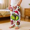 Children's Versatile Christmas  Print Pocket Plush Casual Pants Pajama Pants Home Pants